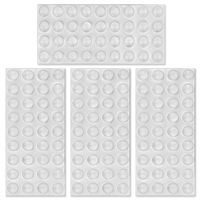 144 Piece Clear - Self Adhesive Cabinet, Door Bumpers Pads Surface Protection Noise Dampening - 144 Piece