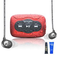 Swimbuds Flip Headphones and 8 GB SYRYN Waterproof MP3 Player with Shuffle Feature