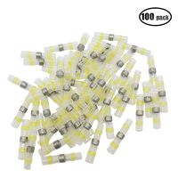 iztorTorkettle 100pcs 12-10AWG Waterproof Solder Seal Heat Shrink Butt Terminal Connectors with Soldering Sleeve