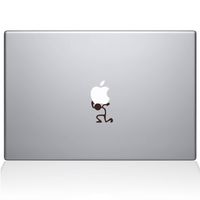 The Decal Guru 1009-MAC-13A-BRO Atlas Stick Figure Vinyl Sticker, 13" Macbook Air, Brown