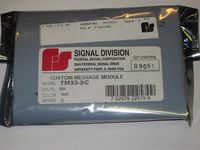 FEDERAL SIGNAL TM33-SC Tone Module, Custom Message