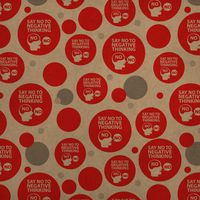 GRAPHICS & MORE Say No to Negative Thinking Premium Kraft Gift Wrap Wrapping Paper Roll