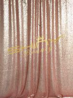 ShinyBeauty Sequin Backdrop Curtains Prom Backgrounds Glitter Photography Back Drop Cover -190920(4FTx8FT 2Pack, Blush)