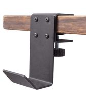 Stand Up Desk Store Clamp-On Under Desk Headphone Holder/Backpack Hook/Purse Hook | Provides a Convenient Place to Hang Headsets or Bags to Reduce Clutter (30 lb. Capacity) (Black)