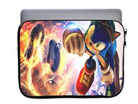 Blue Speedy 13x10 inch Neoprene Zippered Laptop Sleeve Bag by EandM for MacBook or Any Other Laptop