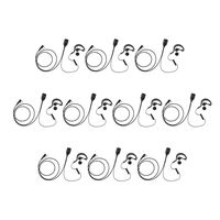 10 Pack Maxtop AEH1003-K2B G-Sharp Earhanger Earphone Baofeng BF-F8HP UV-5R+ UV-82HP UV-82L BF-777