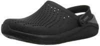 Crocs Men's and Women's LiteRide Clog, Casual Athletic Shoe with Extraordinary Comfort Technology, Black/Slate Grey, 8 US Women / 6 US Men