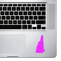 StickAny Palm Series New Hampshire NH Sticker for MacBook Pro, Chromebook, and Laptops (Hot_Pink)