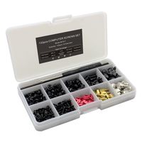 132pcs Personal Computer Screw Standoffs Set Kit for Motherboard Box HDD SSD Fan - with Screwdriver