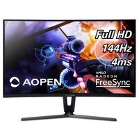 AOPEN HC1 Series 27in Curved Gaming Monitor AMD FreeSync 1920x1080 4ms 144Hz (Renewed)