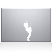 The Decal Guru Guitar Hero MacBook Decal Vinyl Sticker - 13" MacBook Air - White (1075-MAC-13A-W)