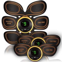 ABS Stimulator Muscle Toner Muscle Stimulator for Man Women at Home Abs Stimulating Belt with 6 Modes and 10 Levels Free 10pcs Gel Pads