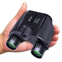 A-TION 10 x 25 High Powered Compact Binoculars for Adults, Lightweight Waterproof Binoculars for Bird Watching Adults & Kids, Wildlife Hunting Portable Pocket Binoculars Telescope for Travelling