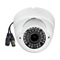 SINIS HD 1080P Motorized CCTV Camera, Hybrid 4 in 1 960H/ TVI/CVI/AHD, 2.8-12mm Varifocus Motor Zoom, IP66 Waterproof Day/Night Vision IR Cut Security Dome-Default TVI