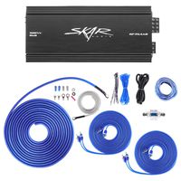 Skar Audio RP-75.4AB 500 Watt 4-Channel Car Amplifier with 8 Gauge Ofc Amp Wiring Kit Bundle