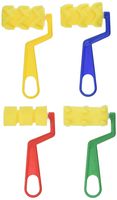 School Smart 85729 Unique Shape Sponge Roller Set - Set of 4