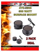 XXX by Audiopipe 2 Pairs 500w High Frequency Car Truck Boat Stereo Tweeters Built-in Crossover XTC-5500