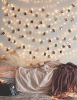 Photo Clip String Lights 33Ft - 100 LED Fairy String Lights with 50 Clear Clips for Hanging Pictures, Photo String Lights with Clips USB Powered with Switch - Perfect Bedroom Decor Wedding Decorations