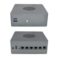 Qotom Linux Barebone Q600G6 Support 6th 7th Gen Processor Socket LGA1151 DDR4 RAM M.2 SSD with 6X Gigabit Intel LAN Ports