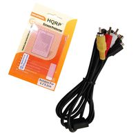 HQRP AV Audio Video Cable/Cord Compatible with Sony Handycam DCR-DVD710, DCR-DVD810, DCR-DVD850, DCR-DVD910 Camcorder Plus HQRP LCD Screen Protector