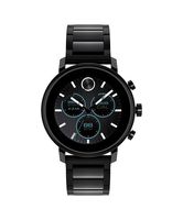 Movado Connect 2.0 Unisex Powered with Wear OS by Google Stainless Steel and Ionic Plated Black Steel Smartwatch, Color: Black (Model: 3660037)