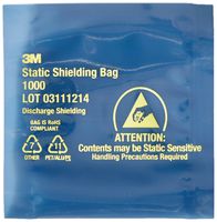 Bauxko 2" x 3" Open End Static Shielding Bags, 100-Pack (xSTC101-100)