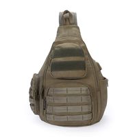 AOPUOP Canvas Sling Chest Bag Single Shoulder 14 inch Laptop Backpack for Men and Women(navy green)