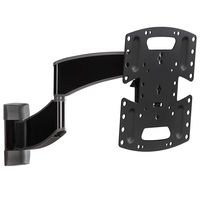 Sanus Premium Full Motion TV Wall Mount for 19" - 40" TVs - Brushed Black Finish with FluidMotion Design for Smooth Extension, Tilt, Swivel - Low Profile TV Bracket Plus Easy 3 Step Install