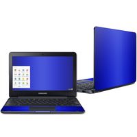 Mightyskins Skin Compatible with Samsung Chromebook 3 11.6" - Blue Carbon Fiber | Protective, Durable, and Unique Vinyl Decal Wrap Cover | Easy to Apply, Remove, and Change Styles | Made in The USA