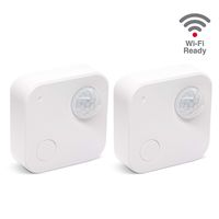 Fox&Summit WiFi Indoor Motion Sensor, WiFi Enabled Battery Operated Smart Sensor, Home Security Motion Detector, No Hub Required [2PK]