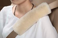 U&M [Pack of 2 pcs] High-Density Wool Auto Seat Belt Cover for Adult Youth Kid Toddlers -Soft Warm Car, Truck, SUV, Camera Backpack Strap Shoulder Pad