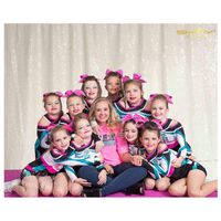 ShinyBeauty ShiDianYi 20ftx10ft Sequins Fabric Backdrop Curtain-White