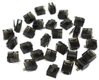 RJ45 Dust Cover and Blockout Device 100-Pack - Protects Network Jack, Cap Ethernet Port, Switch Interface, Keystone Wall Plate