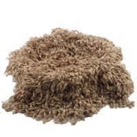 Hand Crochet Round Blanket with Fringe Newborn Photography Props