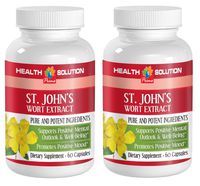 antioxidant Compound - ST. John's Wort Extract - Promotes Positive Mood - Gingko biloba Loose Leaf - 2 Bottles (120 Capsules)