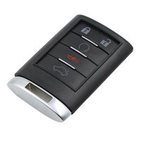 Heart Horse 5 Buttons Remote Key Case for Cadillac ATS SRX DTS CTS STS XTS Corvette