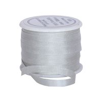 Threadart 100% Pure Silk Ribbon - 4mm Whisper Grey - No. 459-3 Sizes - 50 Colors