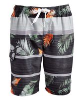 Kanu Surf Men's Barracuda Swim Trunks (Regular & Extended Sizes), Condor Black/Or, Small