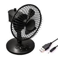 Mini Desk FAN, GS 8-Inch Oscillating Battery Operated Fan,3 Cooling Speeds, USB Or Battery Powered Personal Office Fan for Home Office, Strong Wind but Quiet, Small Mini Personal Adjustable Head Desk