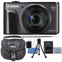 Canon PowerShot SX720 HS 20.3 MP 40X Optical Zoom Digic 6 Processor Wifi / NFC Enabled Digital Camera Black with Accessory Bundle