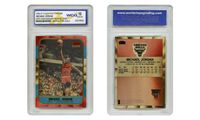 Michael Jordan Fleer Rookie Card Genuine Poly-Chrome Refractor Gold GEM-MINT 10