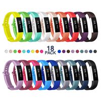 Wekin Replacement Bands Compatible with Fitbit Alta and Alta HR, Breathable Sport Silicone Wristbands Bracelet Strap with Secure Metal Buckle for Woman Men Small Large