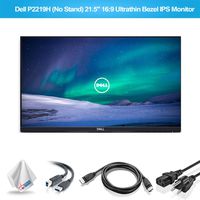 Dell P2219H 21.5-Inch 16:9 Ultrathin Bezel IPS Monitor No Stand (P2219HNS) with Microfiber Cleaning Cloth - 1 - Pack