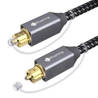 Digital Optical Audio Cable [1.8M/6ft] - Suplong Toslink Cable 24K Gold-Plated Ultra-Durability Superior Picture&Sound for [S/PDIF] LG/Samsung/Sony/Philips Sound Bar, Smart TV, Home Theater, PS4, Xbo