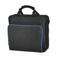 Travel Carrying Case for PS4 & PS4 Systems，Protective Shoulder Bag for Play Station, VR Gear, Console Equipment ect Cool Black