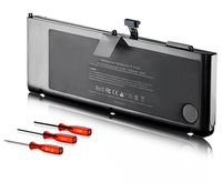 Alliboo New Laptop Battery for Apple MacBook Pro 15" inch A1321 A1286 (Only for Mid 2009, Early/Late 2010) with Three Free Screwdrivers - [Li-Polymer 10.95V 7000mAh]