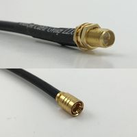 15cm RG316 RP-SMA FEMALE to SMB FEMALE Pigtail Jumper RF coaxial cable 50ohm 6inch High Quality Quick USA Shipping