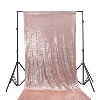 TRLYC 4FT6FT Rose Gold Sequin Wedding Photo Backdrop Photo Booth Photography Background Curtain
