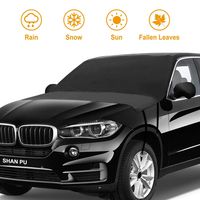 Yeewell Car Windshield Snow Cover, Waterproof Car Snow Ice Sunshade Cover Elastic Belt and Hooks,Automotive Windshield Winter Cover Protector Fits Most Car,SUV,Truck with 81 inch x 59 inch