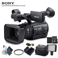 Sony PXW-Z150 4K XDCAM Camcorder (PXW-Z150) with 16GB Memory Card, Extra Battery and Charger, UV Filter, LED Light, Case and More. - Starter Bundle